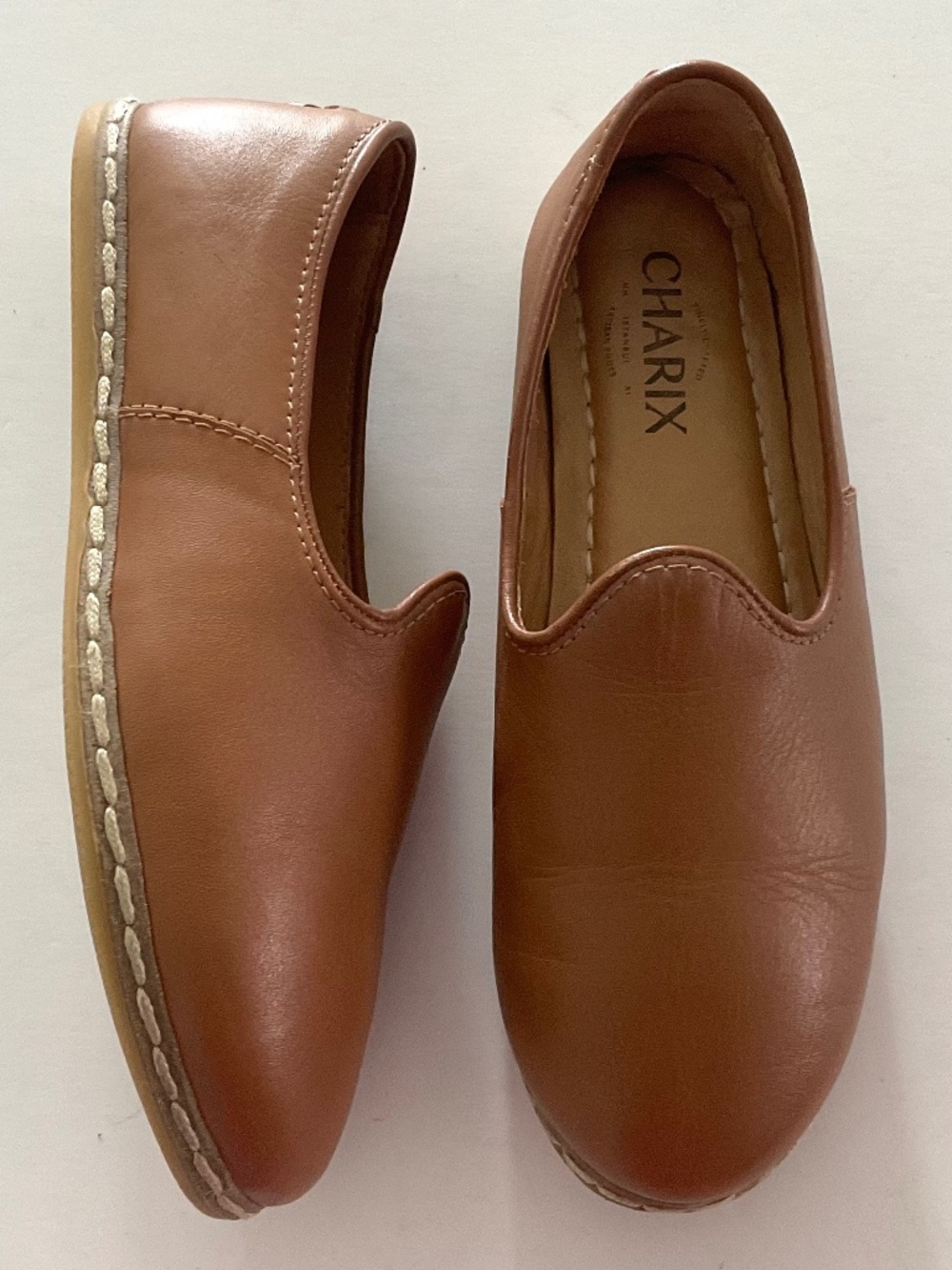 CHARIX Camel Slip-On Loafer Size 6 EU 36